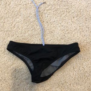 For coverage black bikini bottoms